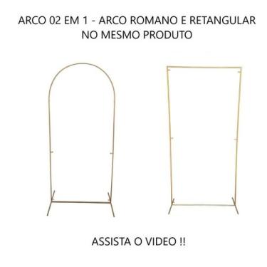 Imagem de Lançamento arco de festa 2 em 1 romano retangular estrutura bexigas de