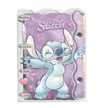 Imagem de Fichário Stitch Universitário em PVC Cristal - Dac