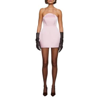 Imagem de Et Ochs Minivestido feminino Jaxon com espartilho, Sabugueiro, 48