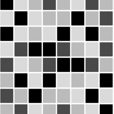 Imagem de Papel De Parede Pastilhas Preto E Cinza Autocolante Cozinha - LRP