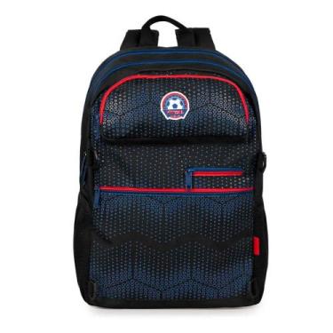 Imagem de Mochila Escolar Masculina Futebol Preta - Bagaggio, U