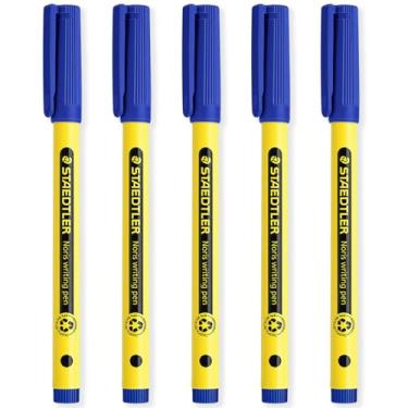 Imagem de STAEDTLER Caneta de escrita 307 Noris – Canetas de caligrafia – Largura da linha de 0,6 mm – Ideal para escola, trabalho, escritório, etc. (azul)