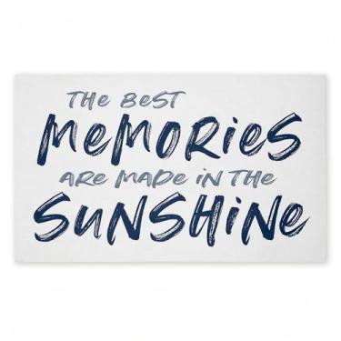 Imagem de Stupell Industries Best Memories in Sunshine Tapete de porta não tecido impresso ao ar livre, design por letras e forrado