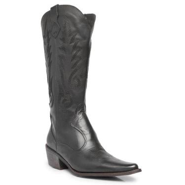 Imagem de Bota Western Cano Alto 2320 - Botas Peão Di Locali, Preto, 40