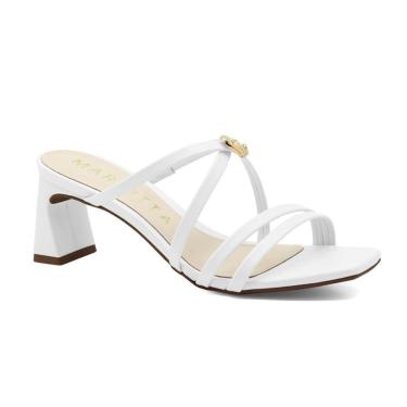 Imagem de Sandália Feminina Mariotta Salto Médio Flare Tamanco