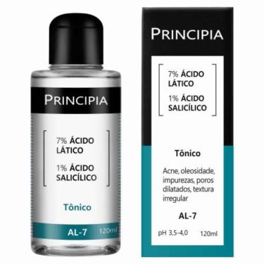 Imagem de Principia Tônico Skincare 7% Ácido Lático + 1% Ácido Salicílico AL-7 Com 120ml