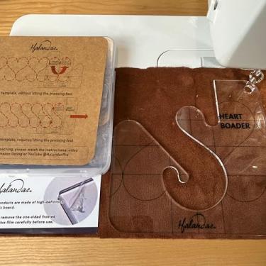Imagem de Halandar Modelo acolchoado Free Motion Série de acrílico com instruções para máquina de costura doméstica