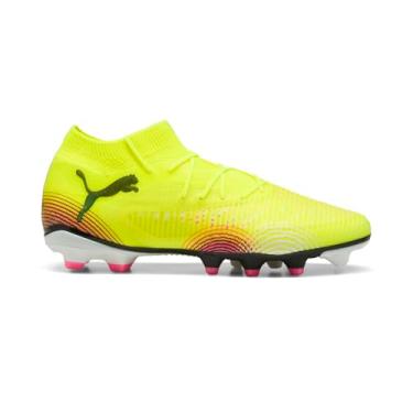 Imagem de PUMA Tênis masculino Future 8 Pro firme, chuteiras artificiais de futebol, Alerta amarelo - Puma Black-Sun Struck, 40 BR