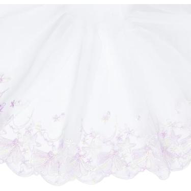 Imagem de Fita de acabamento de renda roxa clara de 2 metros vintage bordada com acabamento em renda de 19 cm de largura, tecidos de acabamento de renda bordada, acabamento de tule para remoção de ervas