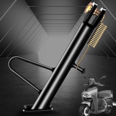 Imagem de 1 peça 14 cm suporte lateral elétrico único suporte de pé deslocado suporte de pé peg descanso de pé bicicleta bicicleta