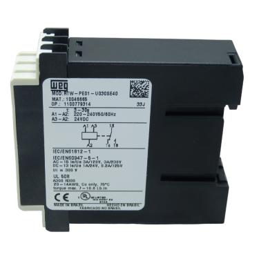 Imagem de Rele Tempo Weg ETW Todos 220v Rtw-Pe01-U030Se40 0.2 A 30 Segundos Pulso Energicação