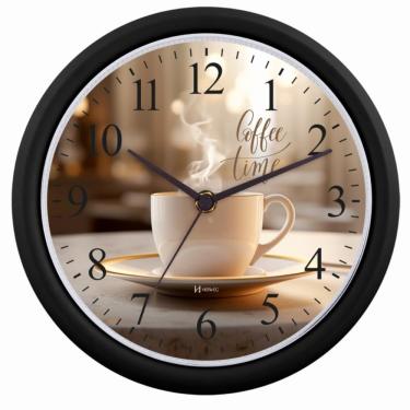 Imagem de Relógio De Parede Herweg Ref: 6672-034 Preto Xícara