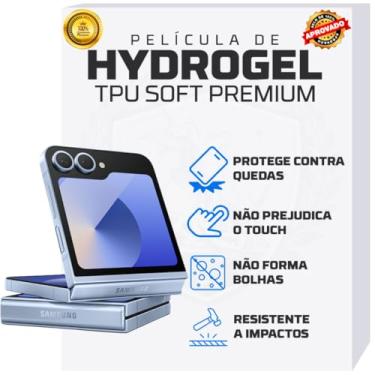Imagem de Película Hidrogel Fosca Gamer Premium Para Samsung Galaxy Z Flip Zflip 6 5 2 3 4 Wflip 24 25 23(Samsung ZFlip 6 - Fosca)