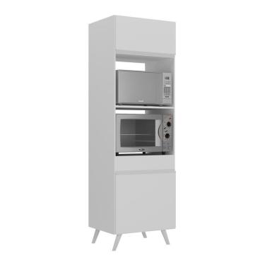 Imagem de Paneleiro 2 Portas 63cm Para Forno E Microondas Branco
