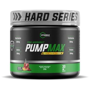 Imagem de Pré Treino Pump Max 210g Vitamax Nutrition Sabor:Pink Lemonade