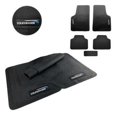 Imagem de Jogo de Tapete Borracha Automotivo Com Logo 5 Peças Bordado Compatível com Novo Polo 2018 2019 2020 2021