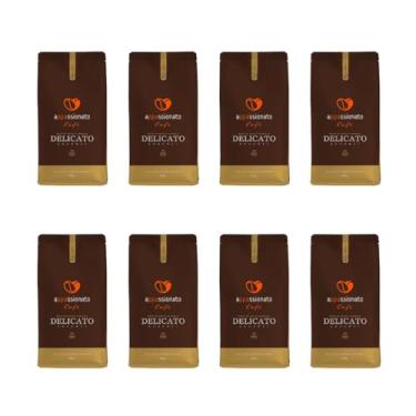 Imagem de Kit 8 Café Gourmet Torrado em Grãos Delicato Notas de Avelã e Caramelo 250g - Appassionato