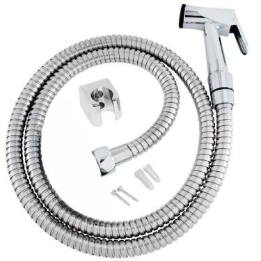 Imagem de Ducha Higiênica Metal Gatilho Mangueira 1,20 Mt Sem Registro - Dazie M