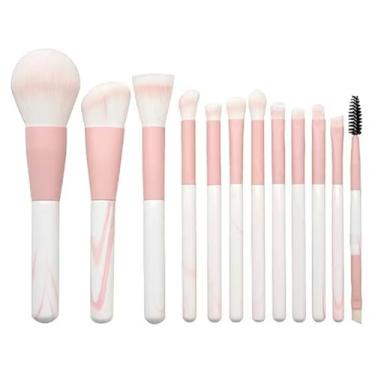 Imagem de ￼KIT 12 Pincéis De Maquiagem Esfumar Contorno Profissional