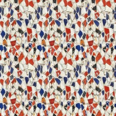 Imagem de Quadro Decorativo com Estampa Mármore Mosaico Vertical Design Moderno Arte Abstrata 30x30cm