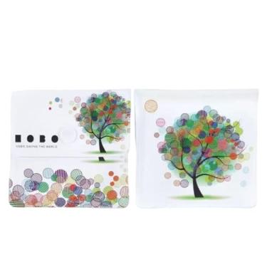 Imagem de Bolsa de cinzeiro forrada de alumínio portátil, mini bolsa de cinzeiro de bolso com selo, estojo de armazenamento para fumantes à prova de fogo para uso ao ar livre