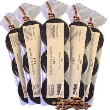 Imagem de Sabonete de Café 15 barras - Artesanal de Glicerina com Aroma Delicado e Toque Refrescante