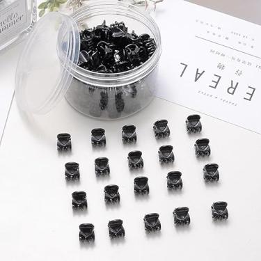 Imagem de 36 clipes de cabelo de borboleta, mini grampos de cabelo, clipe de mandíbula de plástico com caixa transparente