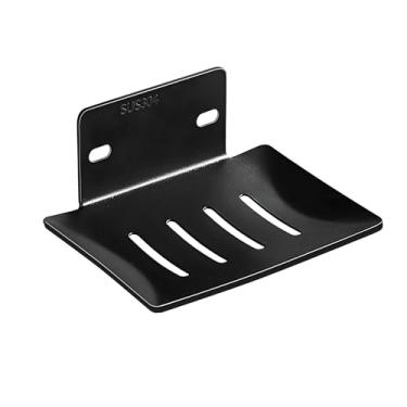 Imagem de Suporte de sabão de aço inoxidável, sem broca, adesivo de parede, saboneteira com orifícios de drenagem para organizador de pia de cozinha de banheiro