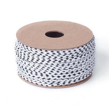 Imagem de 20 m / Fio de algodão trançado em rolo de 2 mm fio de macramê colorido faça você mesmo artesanato de joias, suprimentos para embrulhar presentes, pulseiras trançadas, decoração de parede, casa