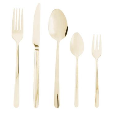 Imagem de Faqueiro 30 Peças Aço Inox Viena Champanhe Wolff