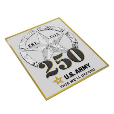 Imagem de Adesivo premium 3D 250th Army Anniversary (preto/dourado, 7,5 cm)