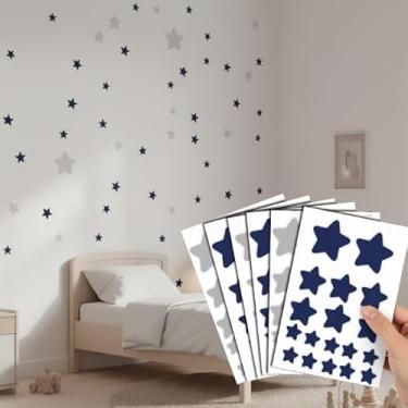 Imagem de 117 Adesivo Para Parede Estrelas, Estrelinhas, Decoração Quarto Infantil, Papel de Parede Estrelas