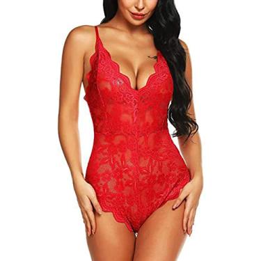 Imagem de Lingerie Body Renda | Body Suit Renda | Body modelador ajustável, body modelador elegante para mulheres, roupa de dormir, controle de barriga