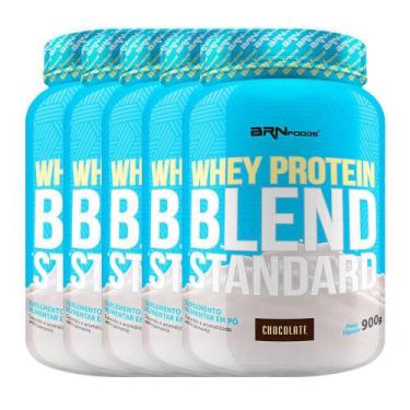 Imagem de Kit 5X Blend Standard 900G - Chocolate - Brn Foods - Brnfoods