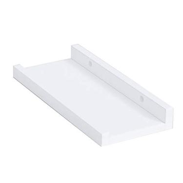 Imagem de Prateleiras flutuantes de 30/60 cm montadas na parede, prateleira de parede estilo escandinavo, prateleira decorativa moderna montada na parede, capacidade de carga 18 kg, para banheiro, quarto, sala