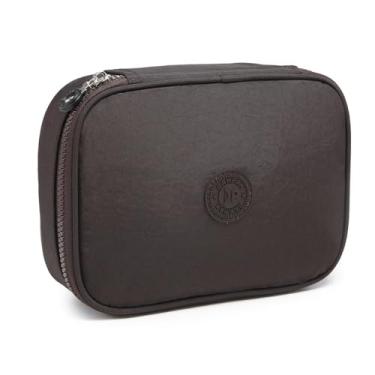 Imagem de Estojo Box Organizador Divisórias Escolar Infantil Juvenil Adulto (Marron)