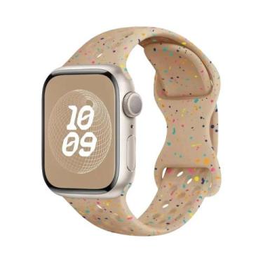 Imagem de Pulseira De Silicone Respirável Para Apple Watch 44mm 45mm 40mm 41mm 3