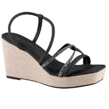 Imagem de SANDALIA VIA UNO PLATAFORMA TIRAS BRILHO REF 608045SSAVV-Feminino