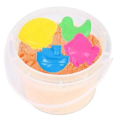 Imagem de Areia Cinética 300 grs Infantil Com Moldes Diversão Infinita - Art Bri