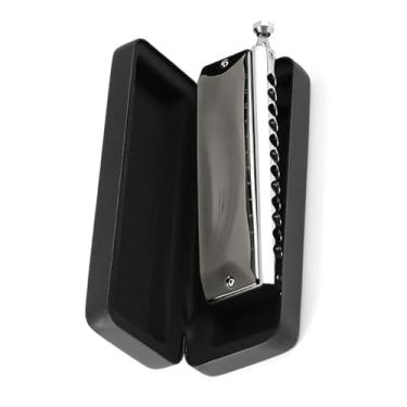 Imagem de Gaita profissional 12 furos chave C selecionado durável gongo cromático arma cor instrumento gaita