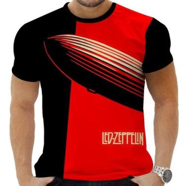 Imagem de Camiseta Camisa Personalizada Rock Clássico Led Zeppelin 2 - Obsidiana