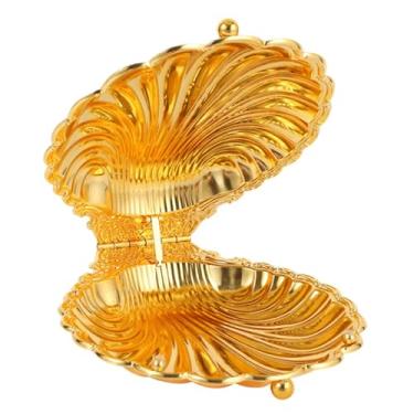 Imagem de Bothyi Tigela de frutas, bandeja para pão, travessa de frutas decorativa para casa, bandeja para servir lanches, saladas, mesa de jantar, balcão da cozinha, Gold L