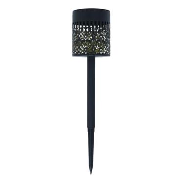 Imagem de Bothyi Luminária solar de jardim com estaca, para uso no solo, ideal para paisagismo, pátios, entradas de garagem, varandas e áreas externas, Style C