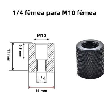 Imagem de Adaptador De Conversão Para Tripé De Câmera 1/4-20UNC 3/8-16 M5 M6 M8 