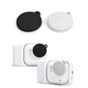 Imagem de SZZCNOX Capa de lente de silicone GO Ultra para câmera esportiva Insta360 GO, capa de proteção de lente macia à prova de choque, tampa contra poeira para acessórios Insta360 GO Ultra (preto + branco