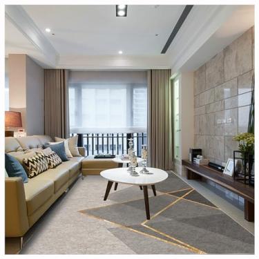 Imagem de SPXMQSS Tapetes grandes para sala de estar, quarto, antiderrapante, durável, lavável, resistente ao desgaste, para sala de estar, quarto, sala de jantar, escritório, cinza