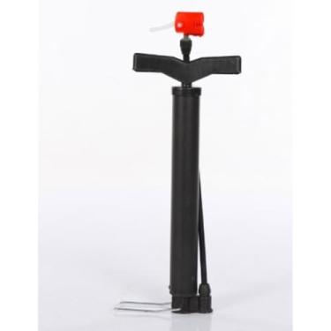 Imagem de Bomba de Ar Manual de Alta Pressão com Pedal até 100 PSI, Corpo Metálico Resistente, Mangueira Flexível com Adaptadores, Design Compacto Pneus, Bicicletas, Motos, Bolas e Infláveis,Estável de Usar