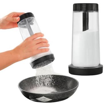 Imagem de Tapioqueira Polvilhador de Tapioca Peneira Manual para Farinha Goma e Polvilho Uso Prático para Beiju Panquecas e Preparos Saudáveis Fácil Limpeza e Armazenamento