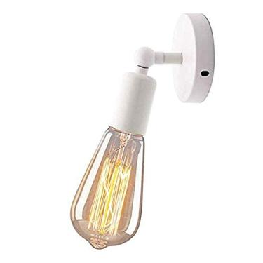 Imagem de Aplique de parede rústico, estilo antigo, com soquete para lâmpada, ideal para cozinha, sala de estar, restaurante, bar, escadas e corredores (sem detalhes).