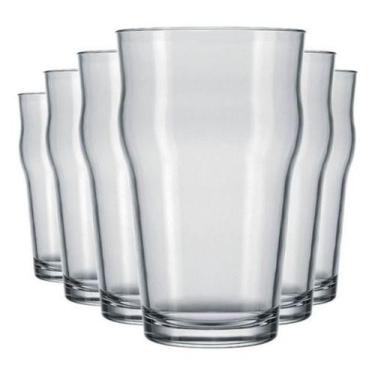 Imagem de Jogo De Copos Vidro Suco Agua Stout 285ml 6 Unidades Nadir